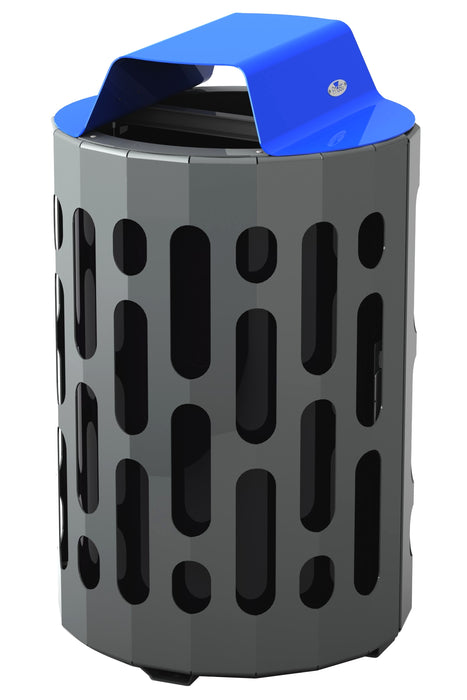 Frost 2020 Blue Steel Waste Receptacle – 95L Capacity, Free-Standing Commercial Bin
