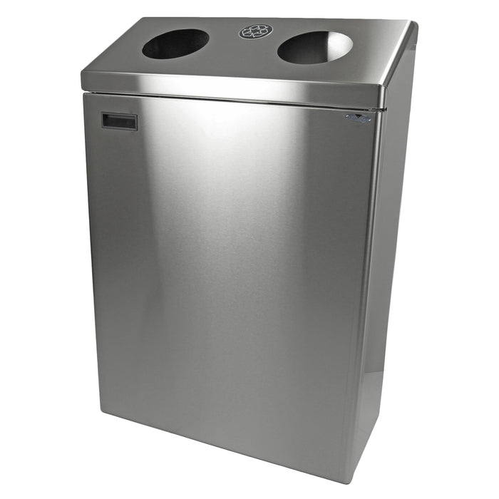 Frost 315-S Stainless Steel Wall Mounted Recycling Station – 3 Stream Unit