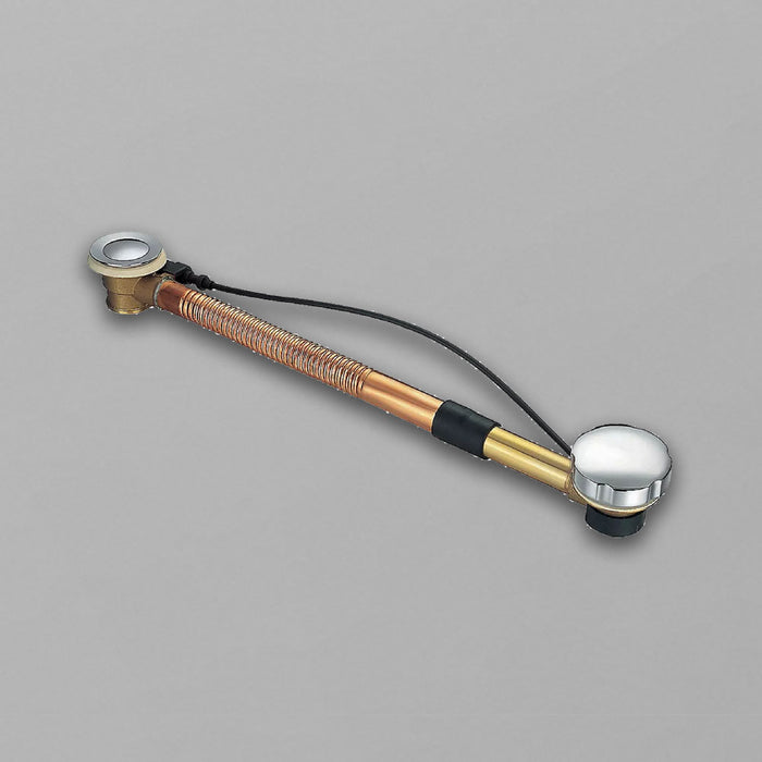 Acritec 01090 Chrome Cable‑Driven Mechanical Waste & Overflow Kit for Drop‑In/Skirted Bathtubs