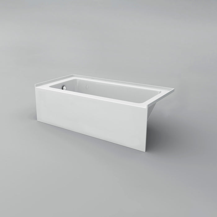 Acritec Simplicity Clear Alcove Acrylic Bathtub with 16” Skirt – Dimensions Unspecified