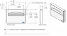 Frost 199-S stainless steel toilet seat cover dispenser technical drawing