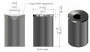 Technical drawing of Frost 310-B bin with dimensions