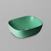 Acritec 36643-GRN rectangular counter-top basin in green matte ceramic, full top view showing 19-inch by 15.5-inch bowl
