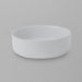 Acritec 36652 round counter-top basin in white gloss ceramic, full top view showing 14-inch by 14-inch bowl