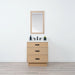 Ashbury 24" White Oak Vanity – Two Drawer Configuration Open View