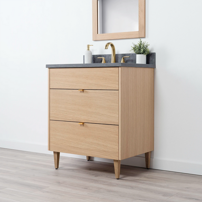 Ashbury Vanity – Line Drawing Product Overview on Transparent Background