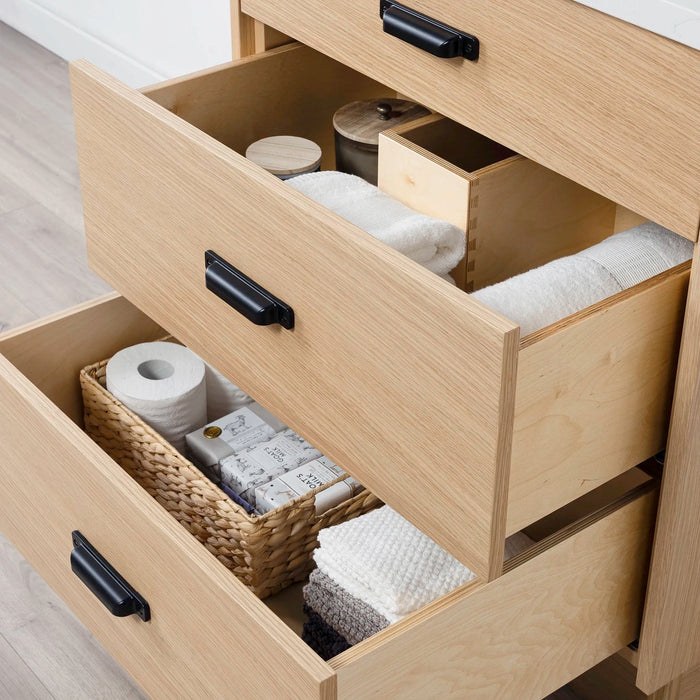 Ashbury Vanity – Side Angle View with Emphasis on Profile and Drawer Alignment