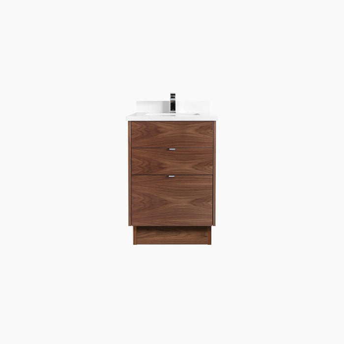 Austin-24 American Black Walnut Vanity - Studio Product Shot