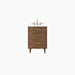 Austin SLIM 24" American Black Walnut Bathroom Vanity – Studio Product Shot