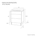 Ashbury 30" Vanity with toe kick – staged bathroom setup with accessories.