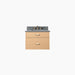 Ashbury 30" White Oak Wall-Mounted Vanity with Concrete Grey Countertop – Plain Background
