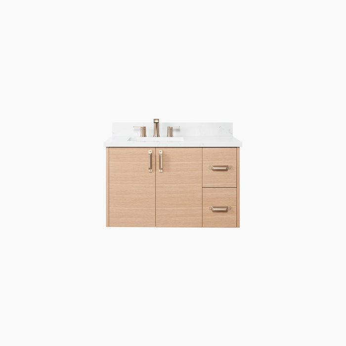 Ashbury 36 Left White Oak Plain BG?v=1750798552 - Premium Bathroom Vanity for Canadian Homes and Businesses - Facility Supply Pro