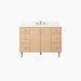 Ashbury 48 White Oak   Arctic Trace Brushed Nickel   Front Plain BG?v=1751326039 - Premium Bathroom Vanity for Canadian Homes and Businesses - Facility Supply Pro