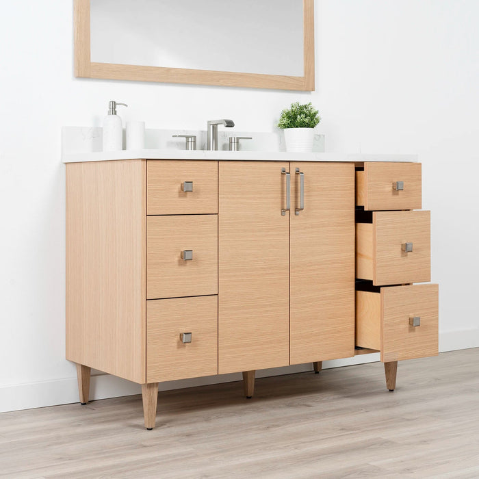 Ashbury48WhiteOak ArcticTraceBrushedNickel LeftOpencopy?v=1751326039 - Premium Bathroom Vanity for Canadian Homes and Businesses - Facility Supply Pro