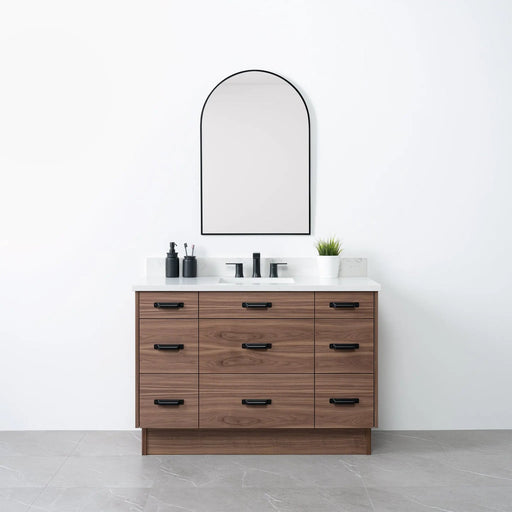 Asher 48  Teodor  Modern American Black Walnut Vanity Teodor Bathroom Vanity 58403732?v=1751326270 - Premium Bathroom Vanity for Canadian Homes and Businesses - Facility Supply Pro