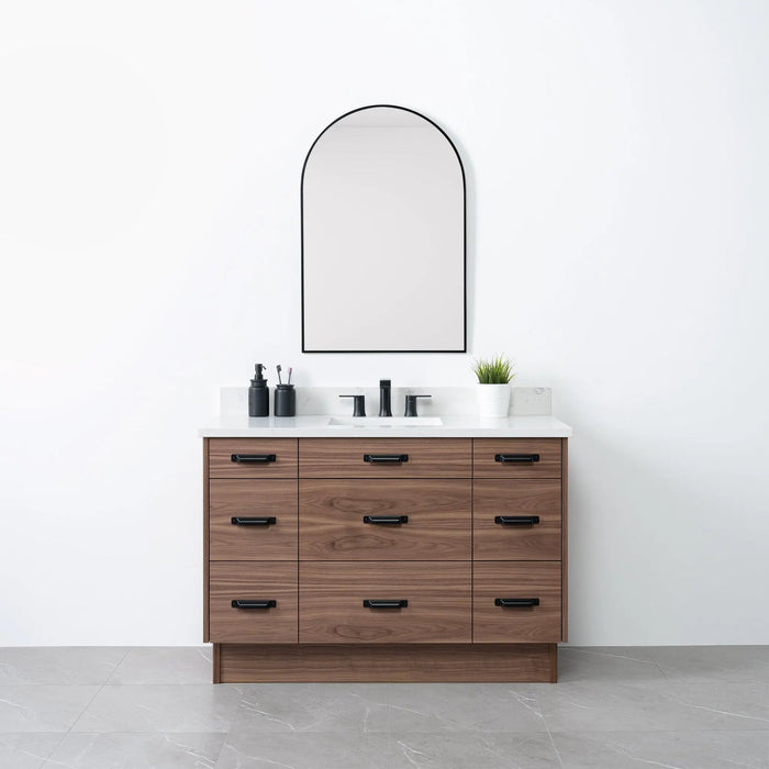 Asher 48  Teodor  Modern American Black Walnut Vanity Teodor Bathroom Vanity 58403732?v=1751326270 - Premium Bathroom Vanity for Canadian Homes and Businesses - Facility Supply Pro