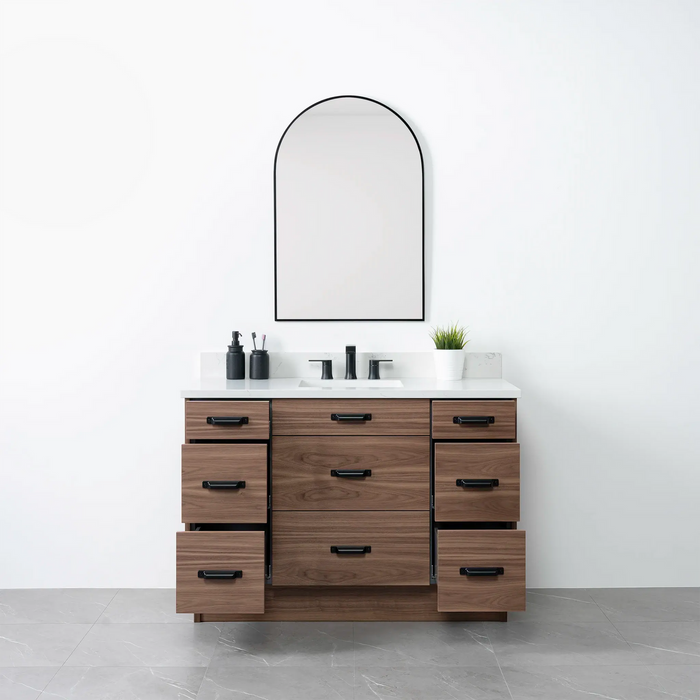 Asher 48  Teodor  Modern American Black Walnut Vanity Teodor Bathroom Vanity 58403820?v=1751326270 - Premium Bathroom Vanity for Canadian Homes and Businesses - Facility Supply Pro
