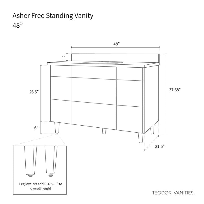 Asher 48  Teodor  Modern American Black Walnut Vanity Teodor Bathroom Vanity 58407140?v=1751326270 - Premium Bathroom Vanity for Canadian Homes and Businesses - Facility Supply Pro