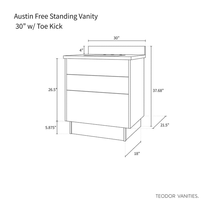 Austin 30  Teodor  Modern American Black Walnut Vanity Teodor 58338036 F4455F07 F76D 41Ae A2A3 3Ecc8D9378C7 - High-End Bathroom Vanity - Facility Supply Pro Canada