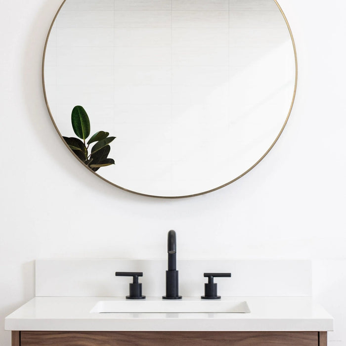 Austin 30  Teodor  Modern Wall Mount American Black Walnut Vanity Teodor 58350548 - High-End Bathroom Vanity - Facility Supply Pro Canada