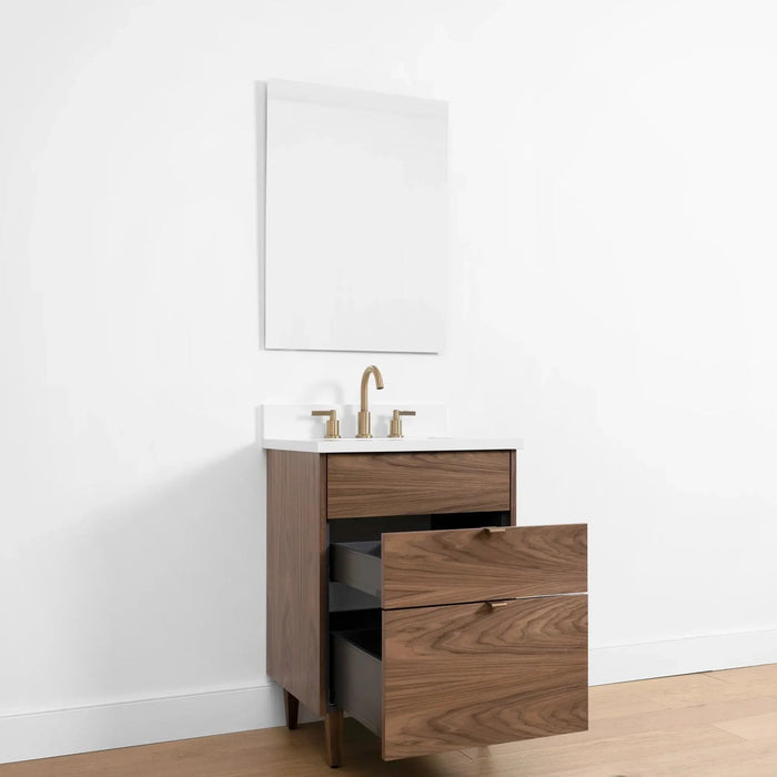 Austin SLIM 24" Bathroom Vanity – Drawer Open View