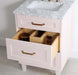Bridgeport Vanity Technical Drawing – Model BR2EB5 with Drawer and Counter Measurements