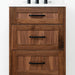 Bridgeport Vanity Line Drawing – Model BR623C with Sink and Backsplash Measurements