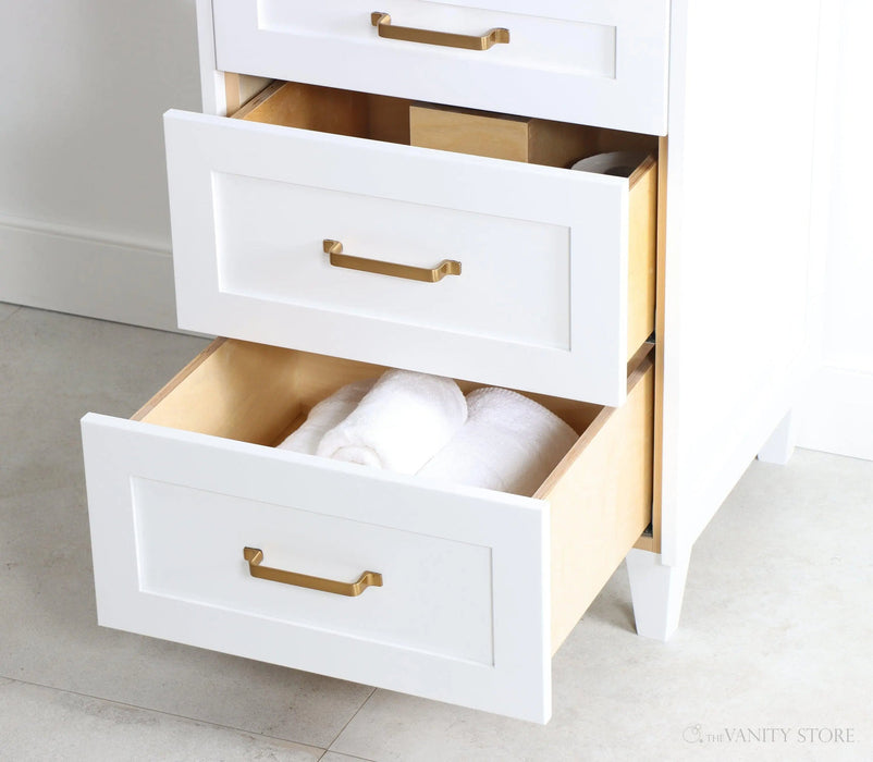 Bridgeport Vanity Diagram – Model BRAA4D with Structural Layout