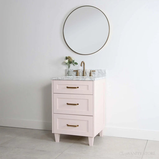 Bridgeport Vanity Technical Line Drawing – Model BRBCBA with Dimension Labels