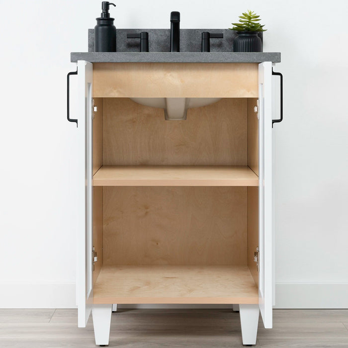 Bridgeport Vanity Engineering Drawing – Model BRD60E with Faucet Cutouts
