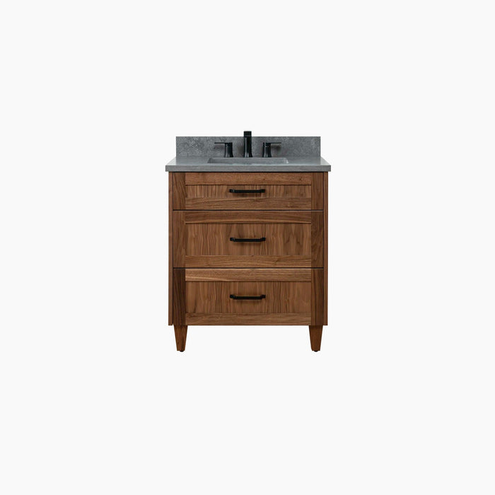 Bridgeport 30  American Black Walnut Bathroom Vanity - High-End Bathroom Vanity - Facility Supply Pro Canada