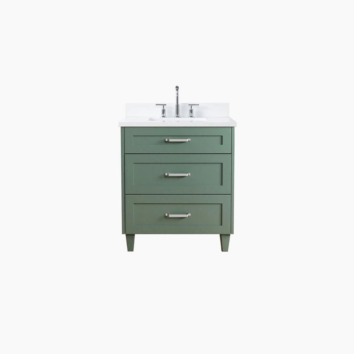 Bridgeport 30  Sage Green Bathroom Vanity - High-End Bathroom Vanity - Facility Supply Pro Canada