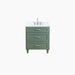 Bridgeport 30  Sage Green Bathroom Vanity - High-End Bathroom Vanity - Facility Supply Pro Canada