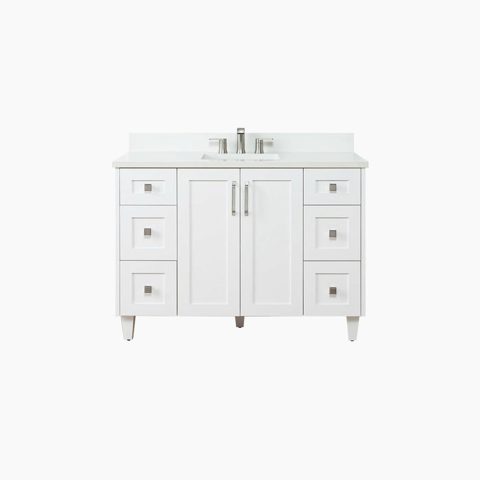 BRIDGEPORT 48  SATIN WHITE BATHROOM VANITY?v=1751326994 - Premium Bathroom Vanity for Canadian Homes and Businesses - Facility Supply Pro