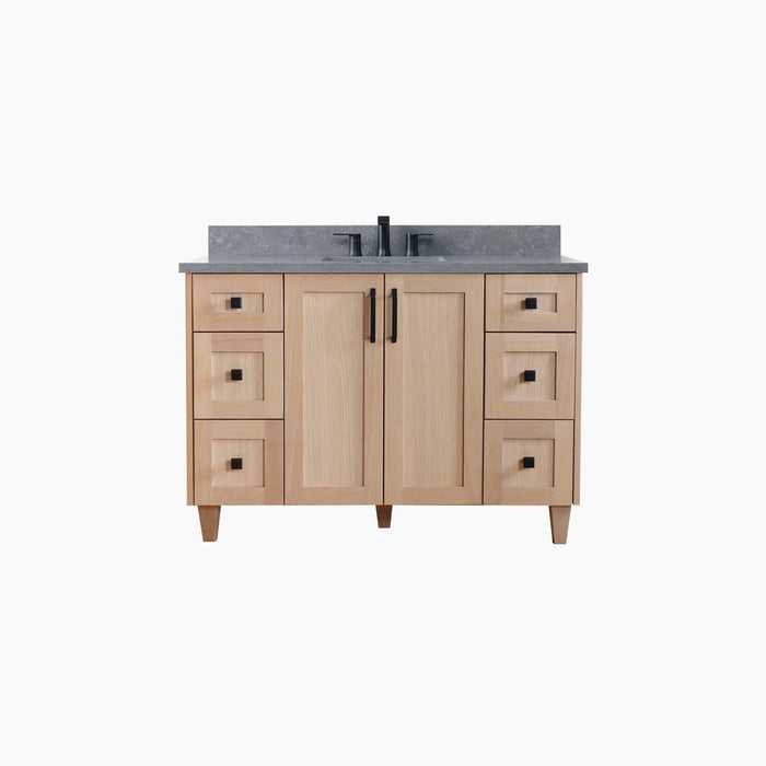 BRIDGEPORT 48  WHITE OAK BATHROOM VANITY?v=1751327044 - Premium Bathroom Vanity for Canadian Homes and Businesses - Facility Supply Pro