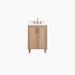 Bridgeport Slim 24" Vanity in White Oak with Doors – Main View