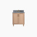 Bridgeport Slim 30  White Oak Bathroom Vanity W  Doors - High-End Bathroom Vanity - Facility Supply Pro Canada