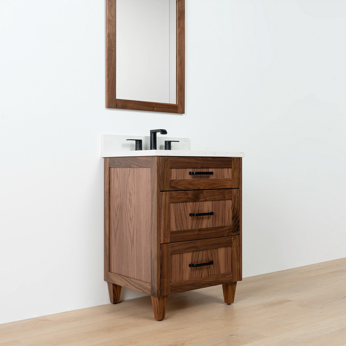 Bridgeport Vanity Dimensions – Technical Drawing Front and Side Views