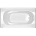 Acritec Brockton Pure 6034 Alcove Acrylic Bathtub – 59⅞” x 34” x 21¾”