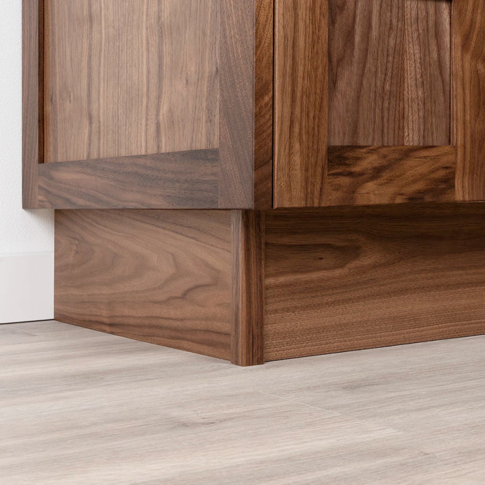 Black Walnut Toe Kick – Left Angle View