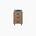 Bridgeport 24" Almond Coast Vanity with Concrete Grey Quartz Top – Plain White Background