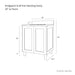 Bridgeport 30 Slim Doors - High-End Bathroom Vanity - Facility Supply Pro Canada