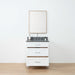 Bridgeport 30 Satin White Front 2Copy - High-End Bathroom Vanity - Facility Supply Pro Canada