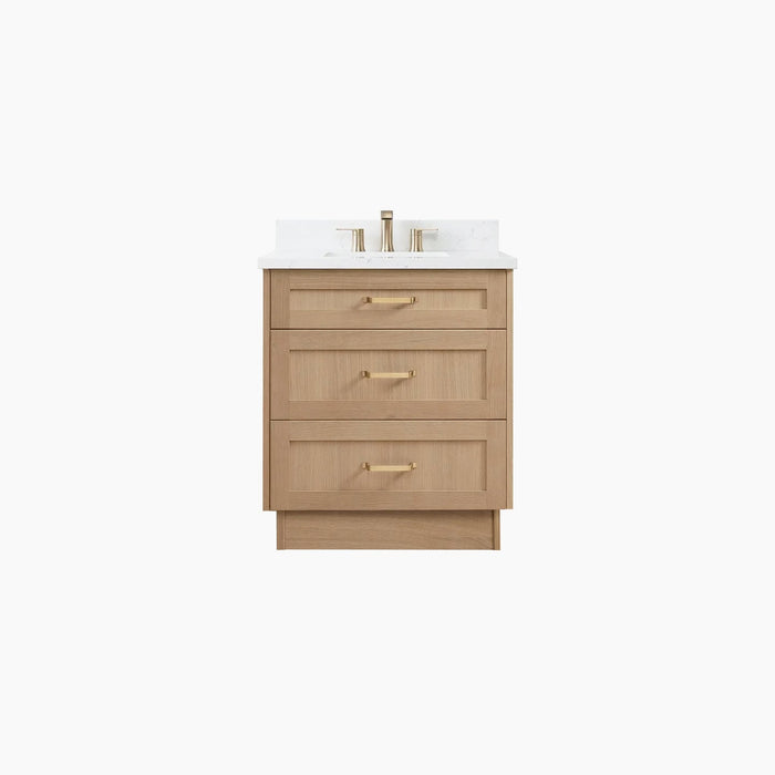 Bridgeport 30  Teodor  White Oak Plain Bg 53739956 0Ec4 46B7 Abad Eee0B84Fd705 - High-End Bathroom Vanity - Facility Supply Pro Canada