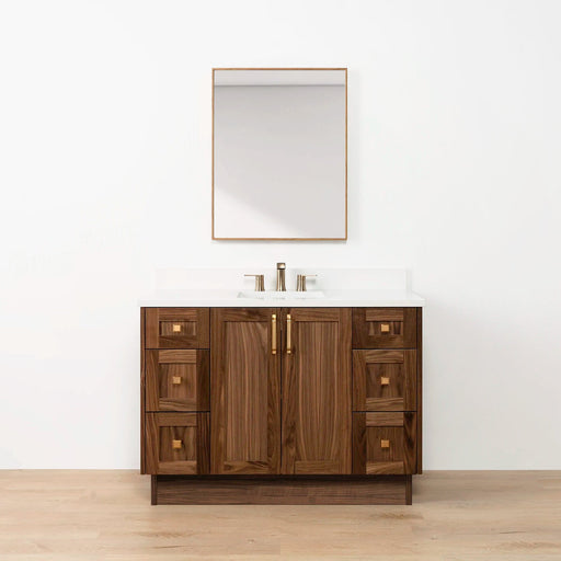 Bridgeport 48 Black Walnut White Gold Toekick copy?v=1751326818 - Premium Bathroom Vanity for Canadian Homes and Businesses - Facility Supply Pro