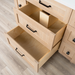 Bridgeport 48 WhiteOak ArticTrace OldHandles KnobsBlack CloseUpShot OpenCenterDrawers1copy?v=1751327140 - Premium Bathroom Vanity for Canadian Homes and Businesses - Facility Supply Pro