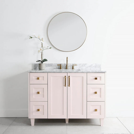 Bridgeport 48  Teodor  Champagne Pink Vanity Teodor Bathroom Vanity 58447388?v=1751326874 - Premium Bathroom Vanity for Canadian Homes and Businesses - Facility Supply Pro