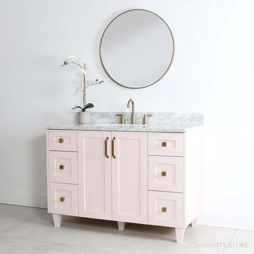 Bridgeport 48  Teodor  Champagne Pink Vanity Teodor Bathroom Vanity 58447440?v=1751326874 - Premium Bathroom Vanity for Canadian Homes and Businesses - Facility Supply Pro