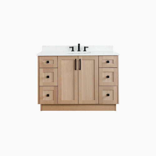 Bridgeport 48  Teodor  White Oak Toekick Plain BG?v=1751327044 - Premium Bathroom Vanity for Canadian Homes and Businesses - Facility Supply Pro