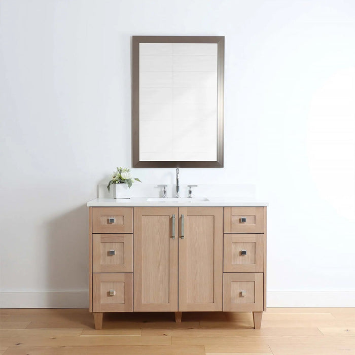 Bridgeport 48  Teodor  White Oak Vanity Teodor Bathroom Vanity 58393938?v=1751327044 - Premium Bathroom Vanity for Canadian Homes and Businesses - Facility Supply Pro